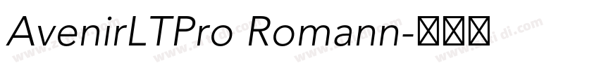AvenirLTPro Romann字体转换